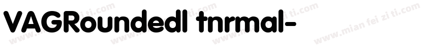 VAGRoundedl tnrmal字体转换